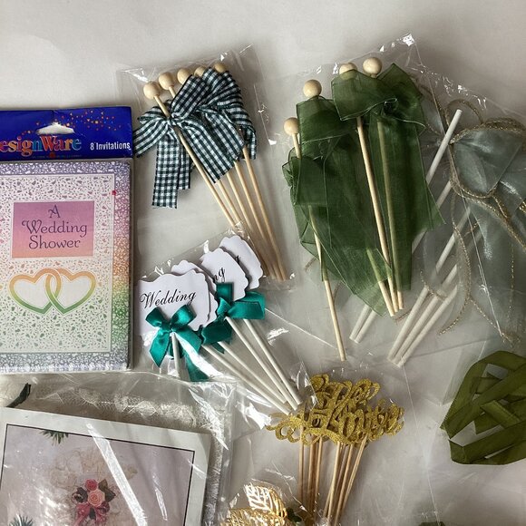 Wedding Table Placement Decor with Ribbon on a Stick Invitations - Picture 2 of 6